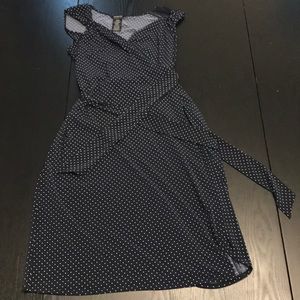 George Stretch Dresses - wrap dress navy blue